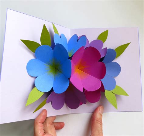Variations and free printable templates for handmade version & cricut print and cut. mmmcrafts: made it: MS pop up flower card