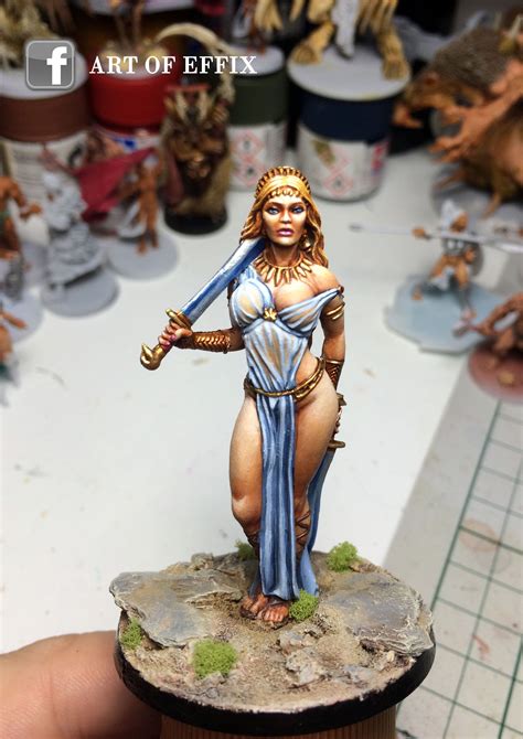 Aphrodite Godess Mythic Battle Pantheon Painting Art Of Effix