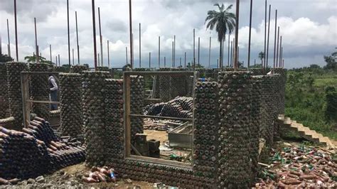 Nigerian Homes Built From Thousands Of Plastic Bottles Stronger Than Brick