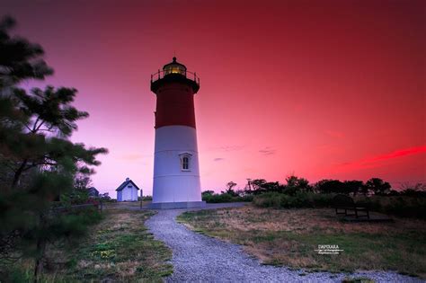 Todays Pretty Pastel Color Sunrise At Nauset Lighthouse In Eastham