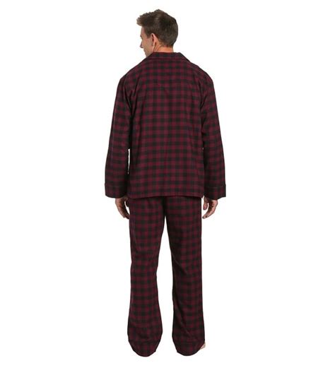 Box Packaged Mens Premium 100 Cotton Flannel Pajama Set Gingham