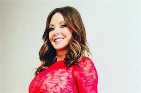 Carol Vorderman Poses Up A Storm As She Shows Off Curves In Risqué Red Lace Dress Ok Magazine