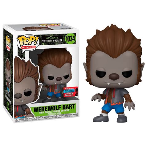 Funko Pop Werewolf Bart 1034 The Simpsons Treehouse Of Horror Nycc