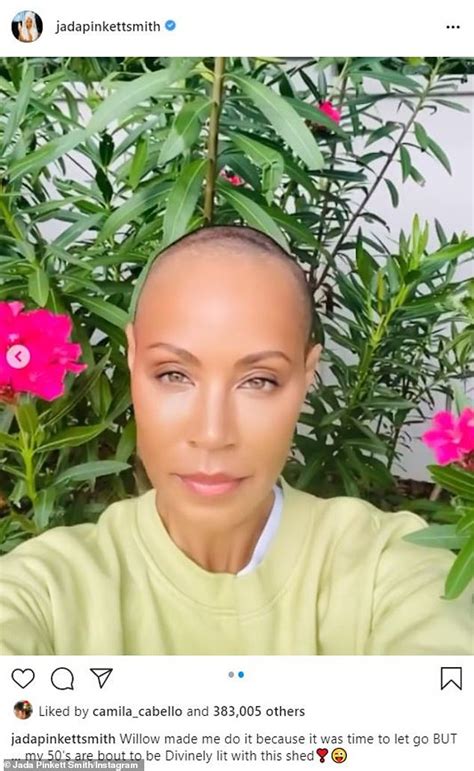 jada pinkett smith reveals she shaved her head before her 50th birthday daily mail the daily rag