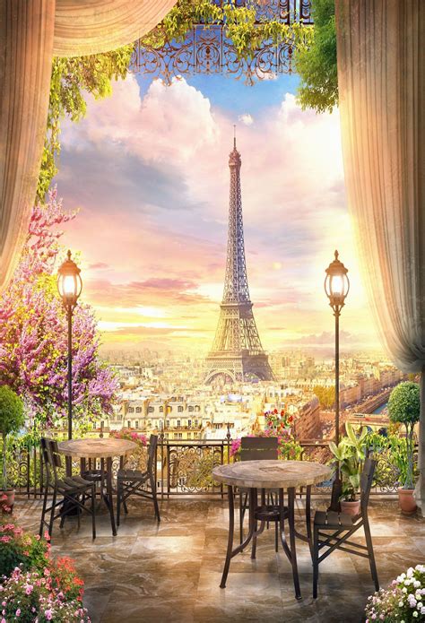 Kate Eiffel Tower Travel Backdrop Photos Photography Backdrops