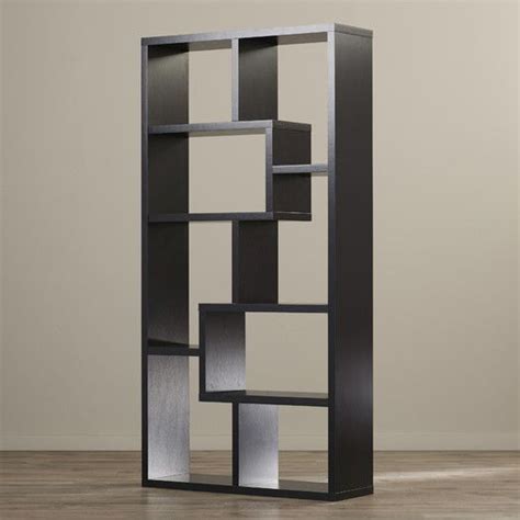 Keeble metal etagere bookcase mercury row® size: Chrysanthos Geometric Bookcase | Bookcase, Unique bookcase ...