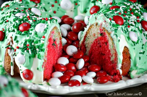 Apple bundt cake for breakfast. Christmas M&M's Bundt Cake | Christmas bundt cake, Mini bundt cakes recipes, Holiday dessert recipes