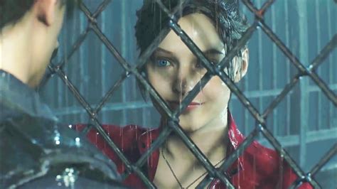 Claire And Leon Flirting Cutscene Resident Evil 2 Remake