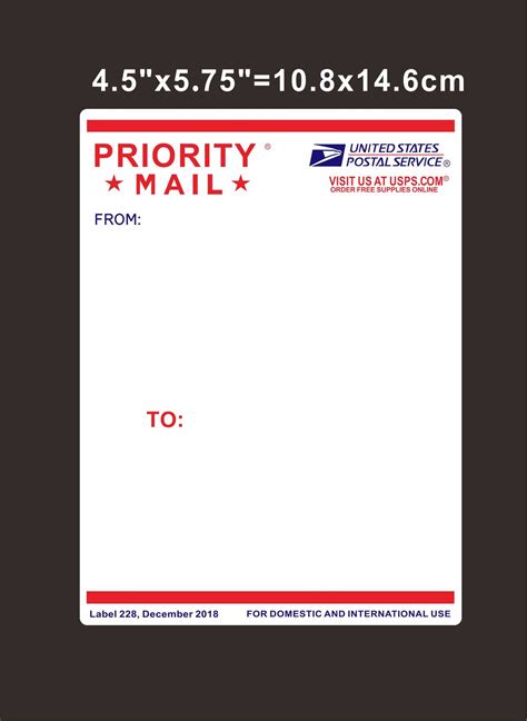 Free Shipping 50pcs100pcs Big Size 45x575 Blank Priority Mail Egg