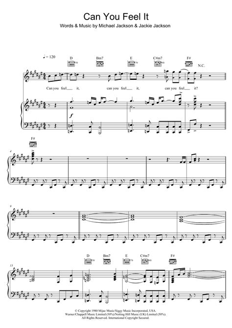 The Jackson 5 Can You Feel It Sheet Music