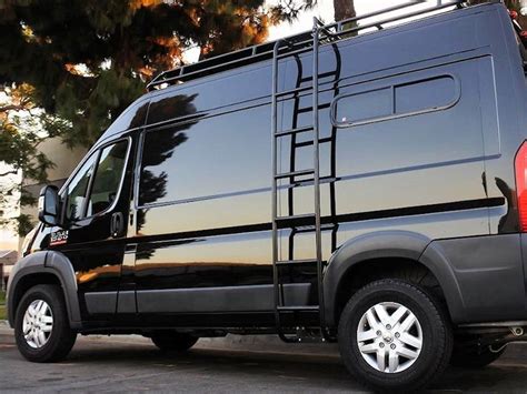 Aluminess Ladder And Roof Rack On Dodge Promaster Van Roof Racks Ram