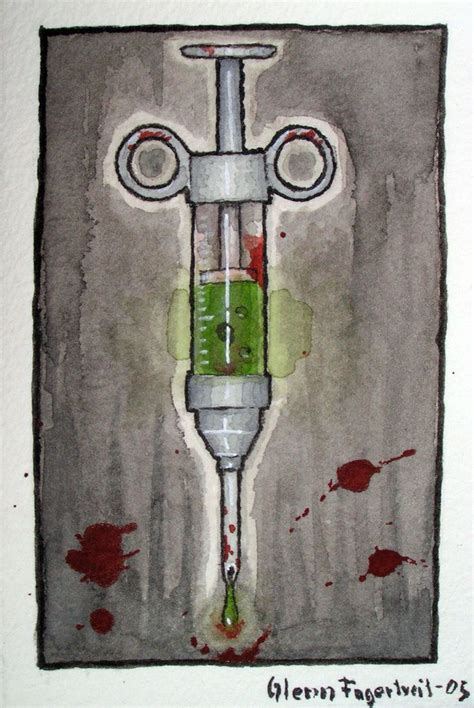Deadly Syringe By ~fagertveit On Deviantart Eyeball Art Drugs Art