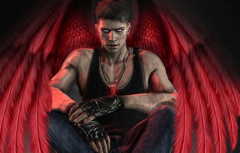 Wings Art Dante Devil May Cry 5 Red Angel Guy Angel Section