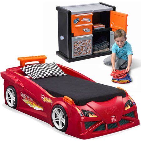 Step2 stock car convertible bed includes genuine sponsor. Step2 Red Hot Wheels Toddler Race Car Bed and Dresser ...