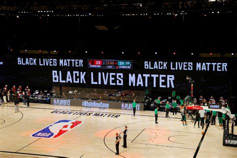 Television ratings for nba games actually were suffering prior to the hiatus in march, according to a february report from sports business daily. NBA To Eliminate BLM, Social Justice Messages On Courts ...