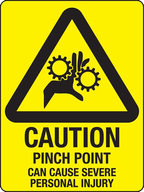 Pinch Point Safety Stickers