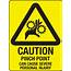 Sticker – Caution Pinch Point Pk10 90 X 55mm  Adelaide Safety Supplies