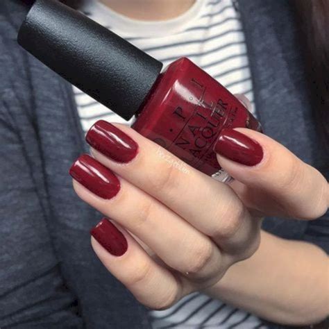 35 Most Popular Dark Red Nail Art You Will Love Nail2019 Opi Red