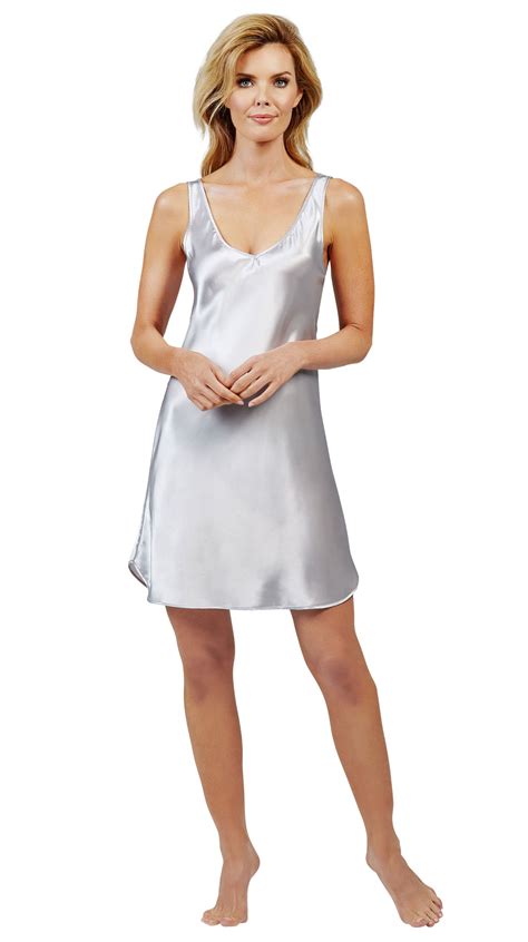 Clothing Shoes Accessories Shadowline Charming Satin Chemise Slip