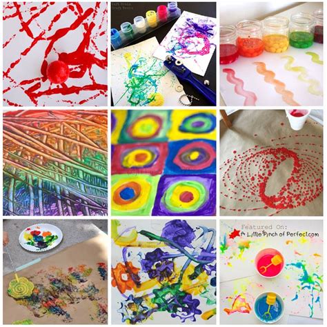 30 Fun Ways To Paint With Kids Featured On A Little Pinch Of Perfect