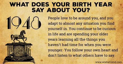 Find Out The Significance Of Your Birth Year Born In 1948 Birth