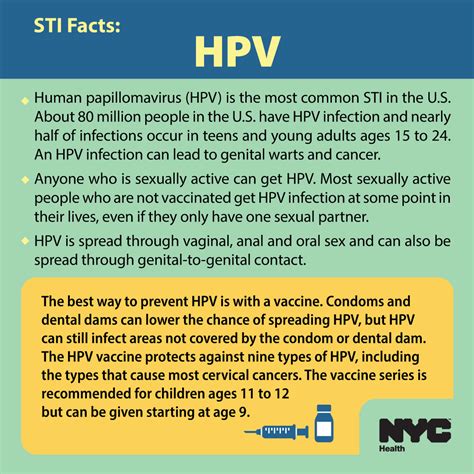 nychealthy on twitter hpv is the most common sti in the u s and can lead to cancer the best