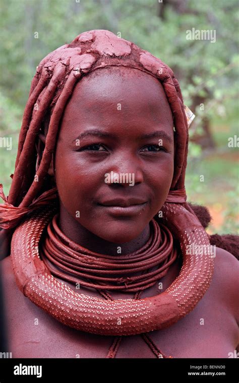Himba Woman Covered In Otjize A Mixture Of Butter Fat And Ochre