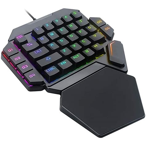Buy One Handed Rgb Mechanical Keyboard Ergonomic Half Gaming Keyboard