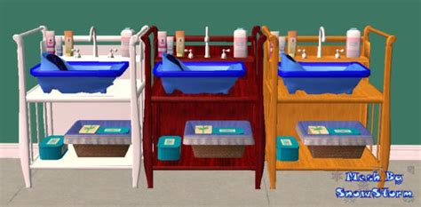 Mod The Sims Testers Wanted Sleigh Style Baby Bath Updated 412