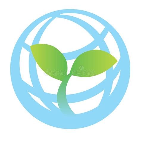 Green World Logo Stock Vector Illustration Of White 12507222