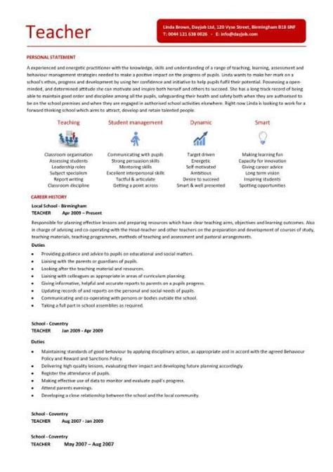 A strong teaching assistant cv needs to be well formatted, and contain the right content to impress recruiters and teaching employers. Teacher CV template, lessons, pupils, teaching job, school ...