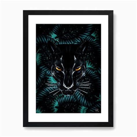 Black Panther Art Print By Rubiant Fy
