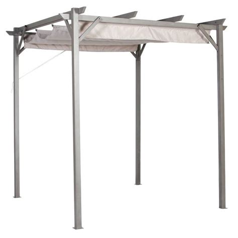 It looks great and it's so practical being able to have it out on my only negative is the rattling that the metal runners on the side make in even a slight breeze , i have. Pacific Casual 8' x 8' Steel Pergola with Retractable Top ...