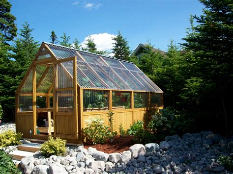 9 X 16 Greenhouse Plans Polycarbonate Covered Cedar Wood Frame