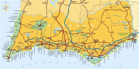 Lejupielādējiet 2 021 portugal karte ilustrācijas. Stadtplan von Algarve | Detaillierte gedruckte Karten von ...
