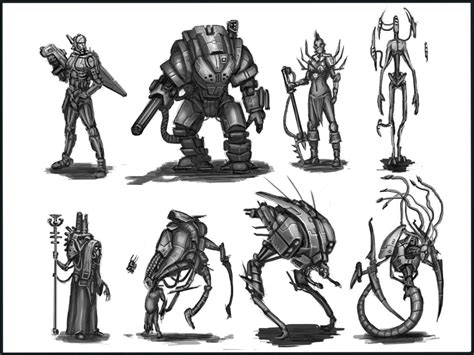 Sci Fi Characters Thumb 2 By Artofjustaman On Deviantart Sci Fi