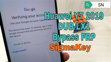 Huawei Y7 2019 DUB LX1 Remove Google Account Bypass FRP TestPoint