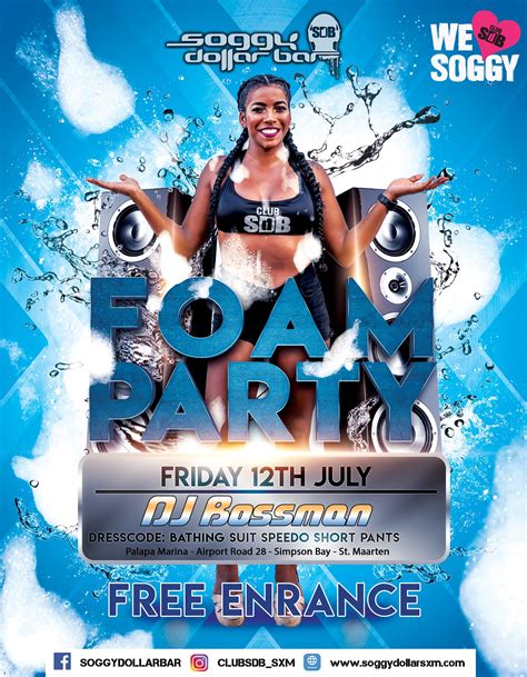 Foam Party Soggy Dollar St Maarten Events