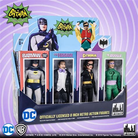 batman classic tv series boxed 8 inch action figures display box only