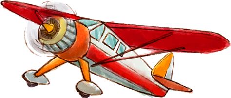 Download Light Euclidean Aircraft Vector Vintage Airplane Hand-painted - Vintage Airplane Vector ...