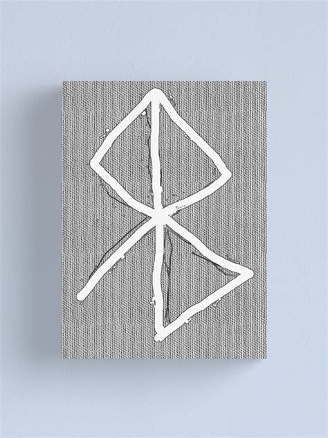 Peace Viking Symbol A Rune Based Symbol Meaning Peace Canvas Print