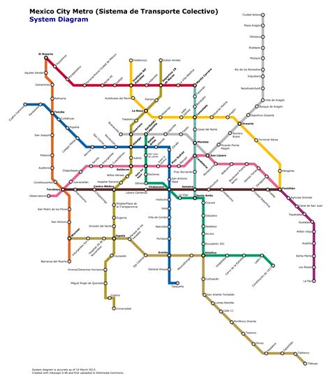 Mexico City Metro Metro Maps Lines Routes Schedules