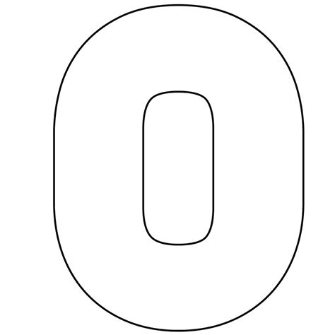 Free printable numbers 0