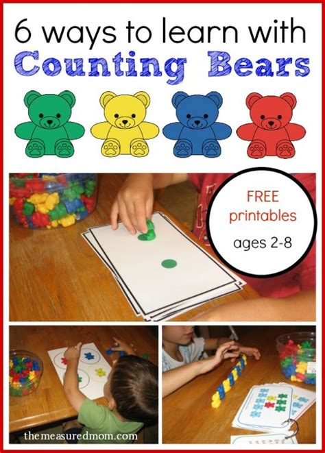 Math Activities With Counting Bears For Ages 2 8 The Measured Mom