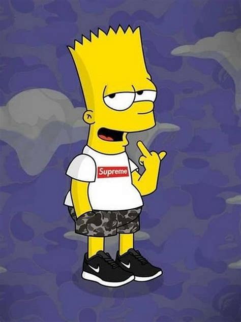 Bart Simpson Supreme 1080 Wallpapers On Wallpaperdog