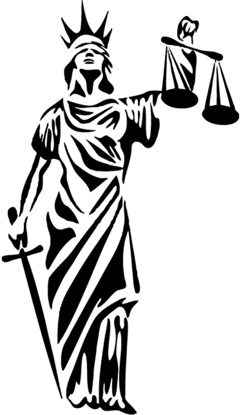 Naklejka dekoracyjna symbol sprawiedliwości TenStickers
