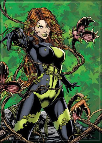 Dc Comics Batman Poison Ivy On Green Comic Art