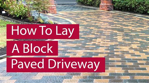 How To Lay A Block Paved Driveway Youtube