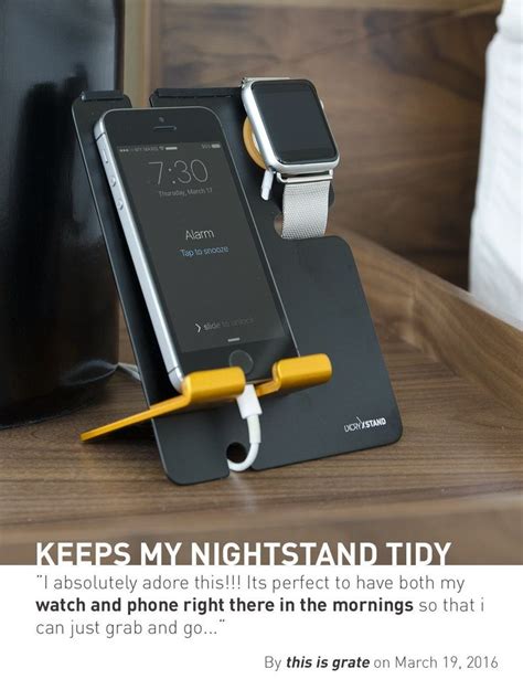 Imagine the coolness of authenticating by tapping your watch! lxory.com: LXORY Apple Watch Stand and iPhone Dock 2 in 1 ...