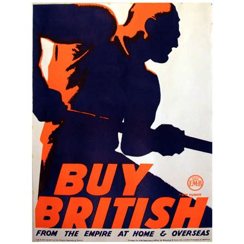 1930s Poster By Tom Purvis Buy British From The Empire At Home And